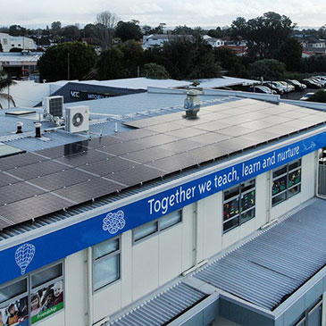 Commercial Solar System installed by Sunrays Power