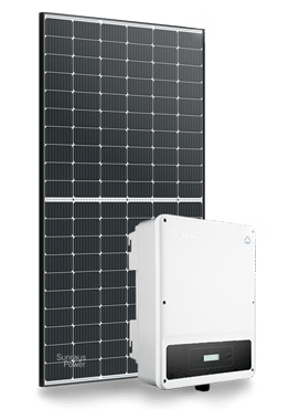 Trina and GoodWe solar panel and inverter